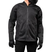 Chaqueta Mesh AF™ — L, negro, ajuste deportivo