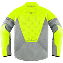 Chaqueta Mesh AF™ — L, corte deportivo, Gris/Amarillo alta visibilidad