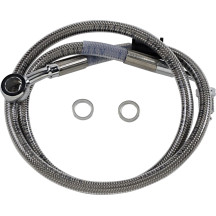 Línea de freno de acero inoxidable de longitud extendida — 78 cm (30.75"), Sobredimensionado +10.2 cm (4"), Delantera superior, 