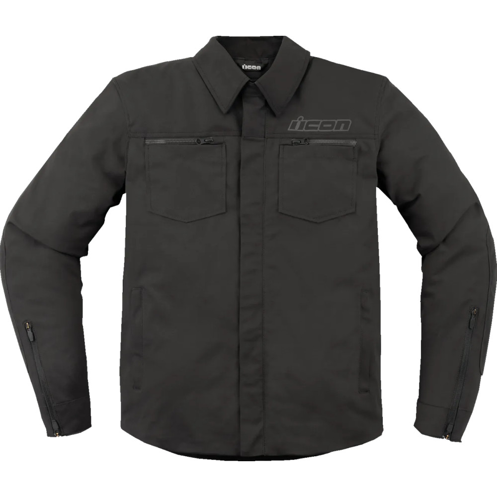 Chaqueta Upstate Canvas CE — S, corte holgado, para hombre, negro