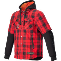 Chaqueta MO.ST.EQ Tartan — 3XL, Negro, Rojo