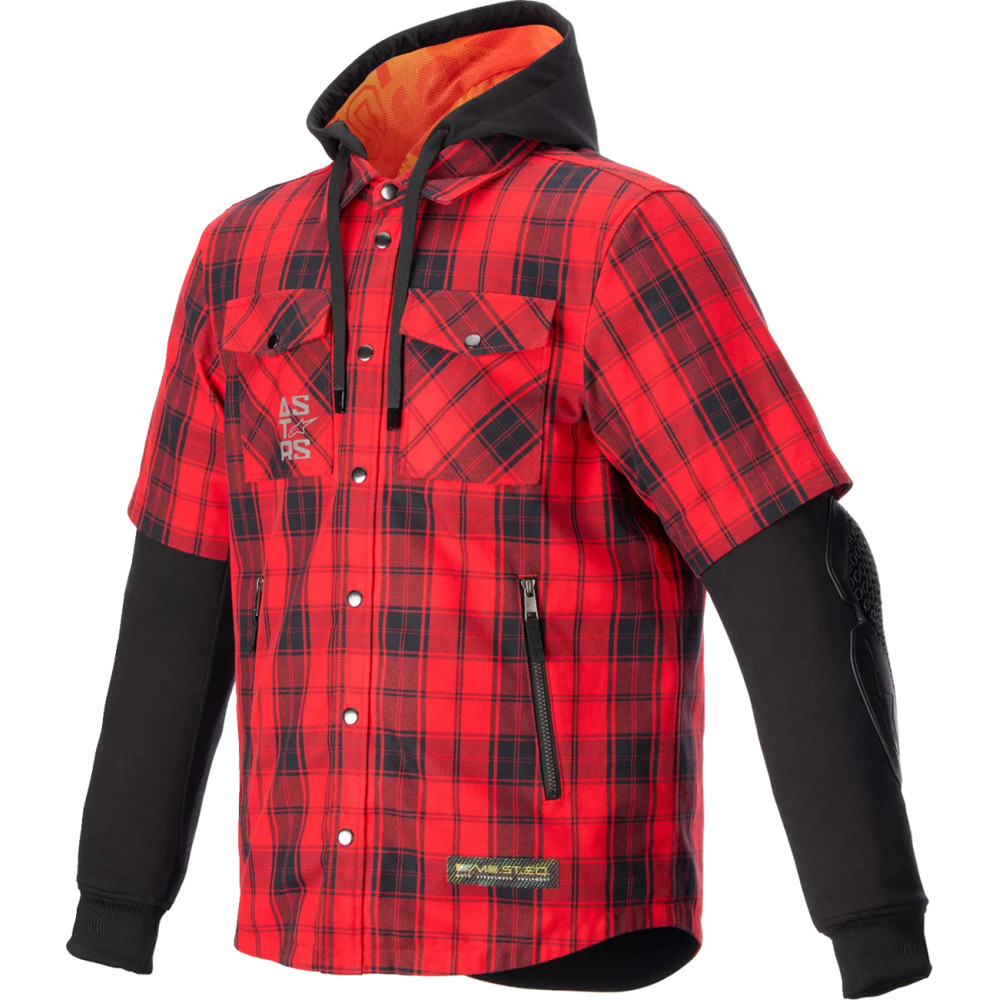 Chaqueta MO.ST.EQ Tartan — 3XL, Negro, Rojo