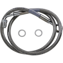 Línea de freno de longitud extendida de acero inoxidable — 80 cm (31-1/2"), sobredimensionado +25.4 cm (10")