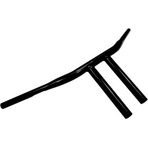 1-1/4" Buffalo T-Bar — 1-1/4" dia, 31" width, 8" rise, Black gloss