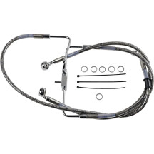 Línea de freno de acero inoxidable de longitud extendida — 99 cm (39"), sin ABS