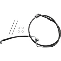 Rear Brake Line — without ABS, Black