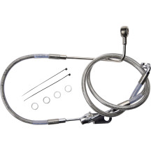 Rear Brake Line — Silver, Polished
