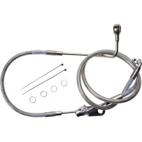 Rear Brake Line — Silver, Polished