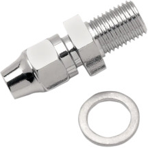 Conector de línea de freno — 3/8-24 SAE macho, cromo