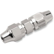 Unión de línea de freno — Conector recto -3 para manguera, Cromo