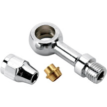 Racor banjo — 10 mm (3/8"), cromado