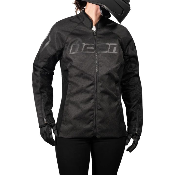 Chaqueta Hooligan™ CE para mujer — XL, negra, corte deportivo