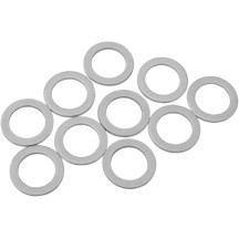 Arandelas de compresión de aluminio — 12 mm (1/2"), línea de freno, paquete de 10, cromo