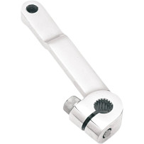 Transmission Shifter Rod Lever — Chrome, fits Big Twin OEM 5- or 6-speed transmissions