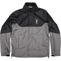 Mission Waterproof Rain Jacket — XL, Black/Gray