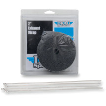 Exhaust Heat Wrap Kit — 25' length, 2" width, Black