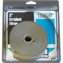 Woven Basalt Exhaust Wrap Kit — 7.6 m (25'), 50.8 mm (2"), bronze