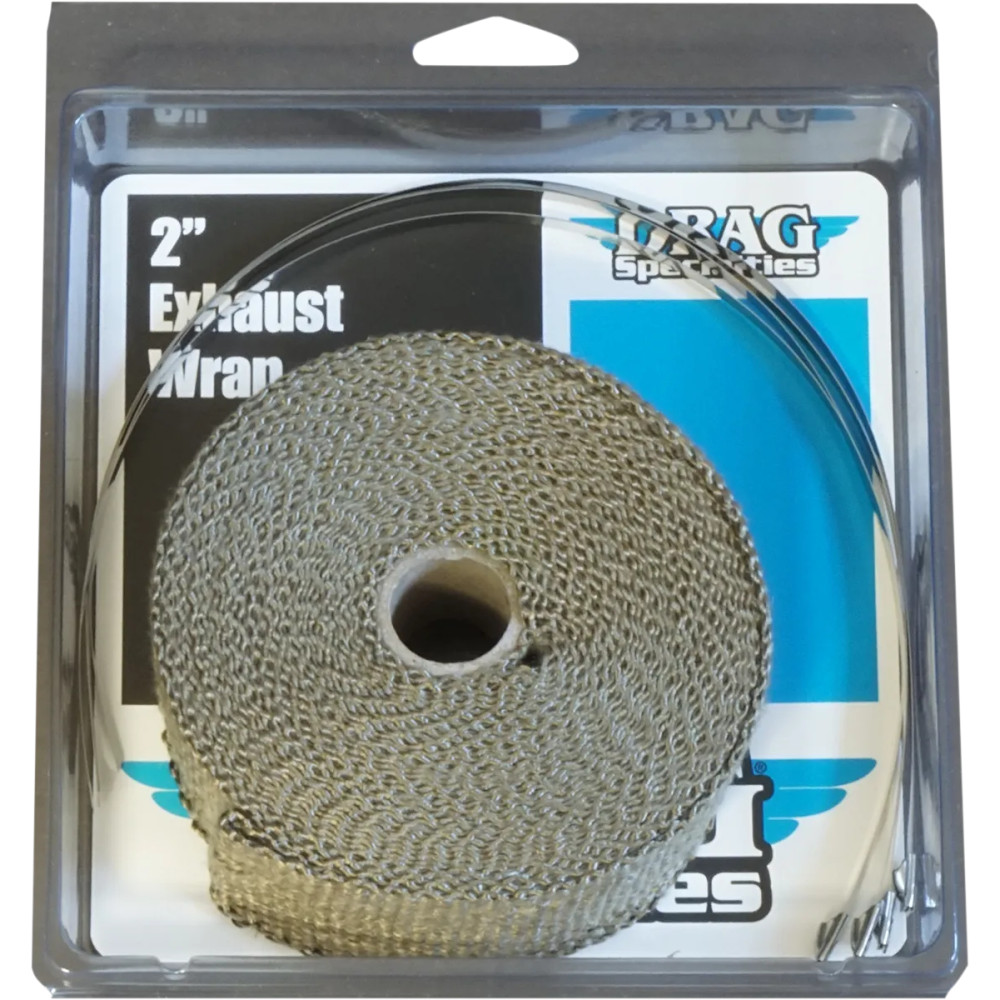 Woven Basalt Exhaust Wrap Kit — 7.6 m (25'), 50.8 mm (2"), bronze