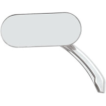 Oval Mirror — 5/16"-18, 5"×2", 13 cm stem, Chrome