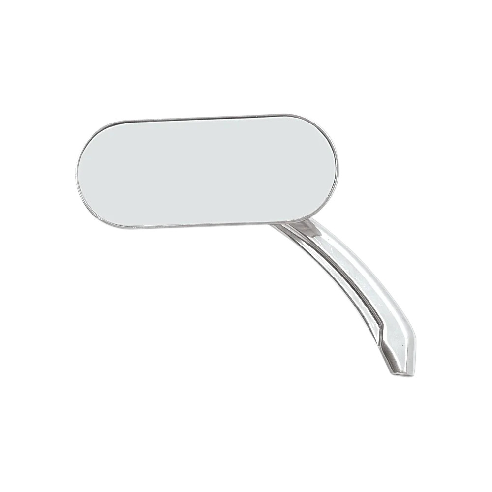 Oval Mirror — 5/16"-18, 5"×2", 13 cm stem, Chrome