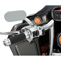 Oval Mirror — 5/16"-18, 5"×2", 13 cm stem, Chrome