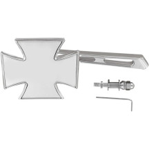 Maltese Mirror — 10 cm (4") head, screw-in mount, chrome/silver