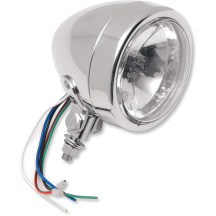 4-1/4" Spotlights with Running Light — H4 55/60 W, 5 W running light, Chrome