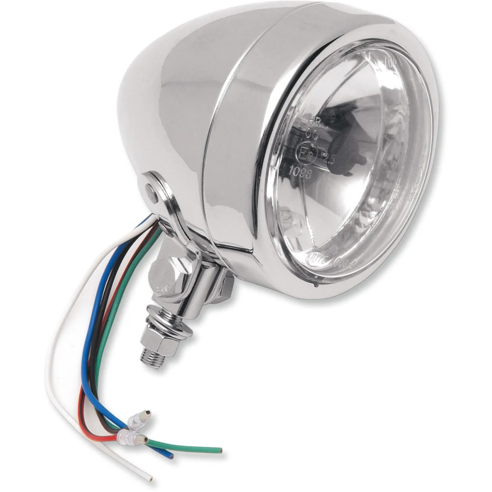 4-1/4" Spotlights with Running Light — H4 55/60 W, 5 W running light, Chrome