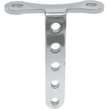 Soportes de faro — 3-1/2" de separación entre elevadores, cinco orificios de 3/8", 4" de ajuste, cromo