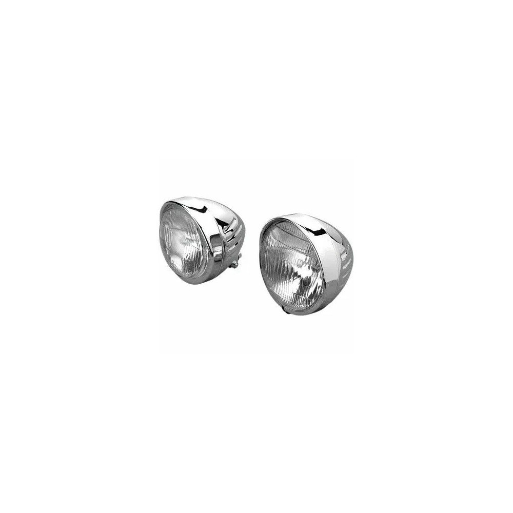 Faros personalizados 14,5 cm (5-3/4") estilo Springer — 55/60 W, cromado