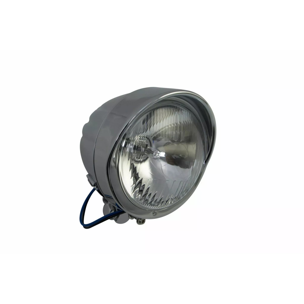 11.5 cm (4-1/2") Spotlight with Visor — H3 socket, 25 W, Chrome