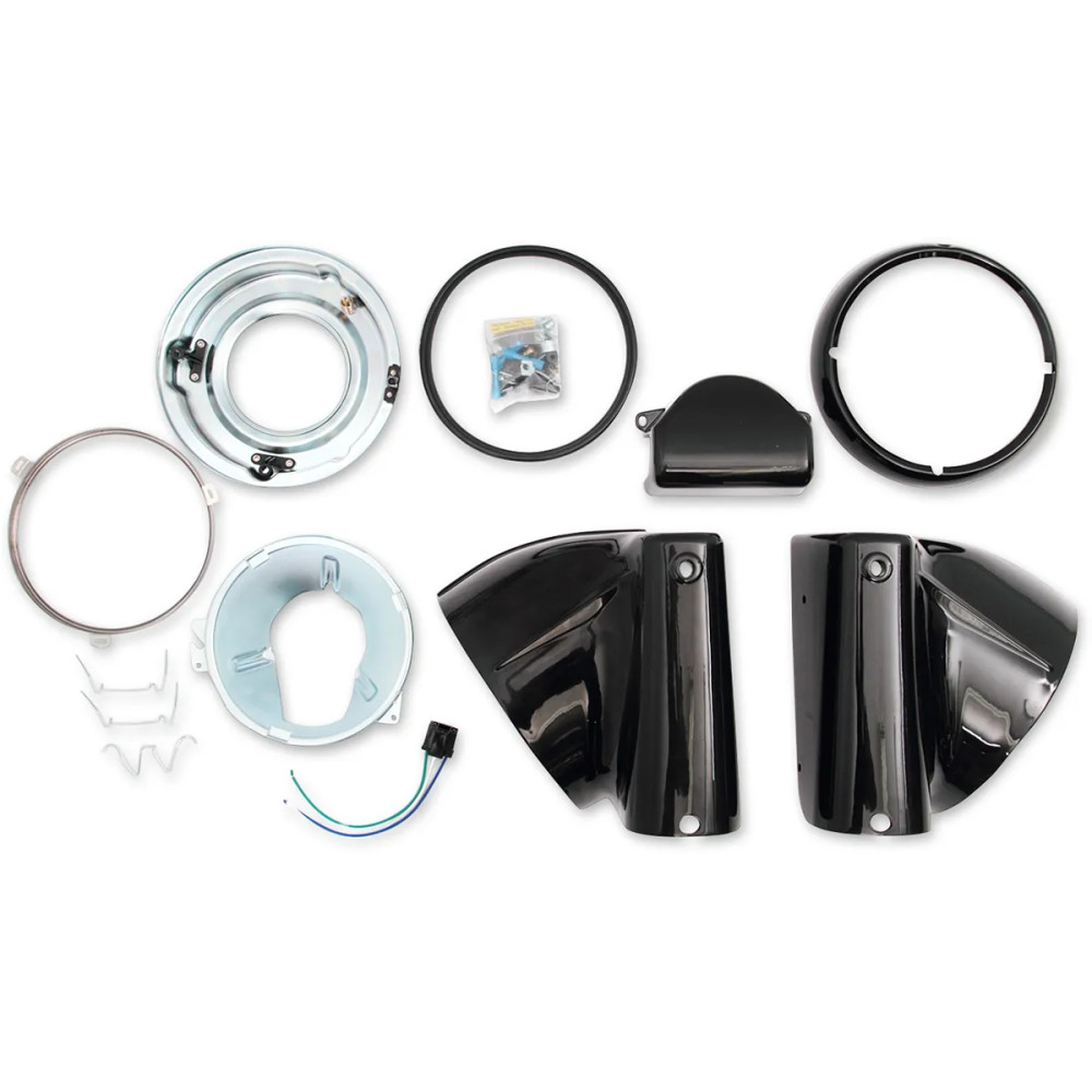 Headlight Nacelle Kit — Gloss Black