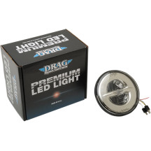 7" Reflector Style LED Headlamp — Harley-Davidson, Chrome