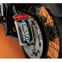 Mini LED Cat Eye Taillight with License Plate Mount — 4.5" W, 1" H, Red lens