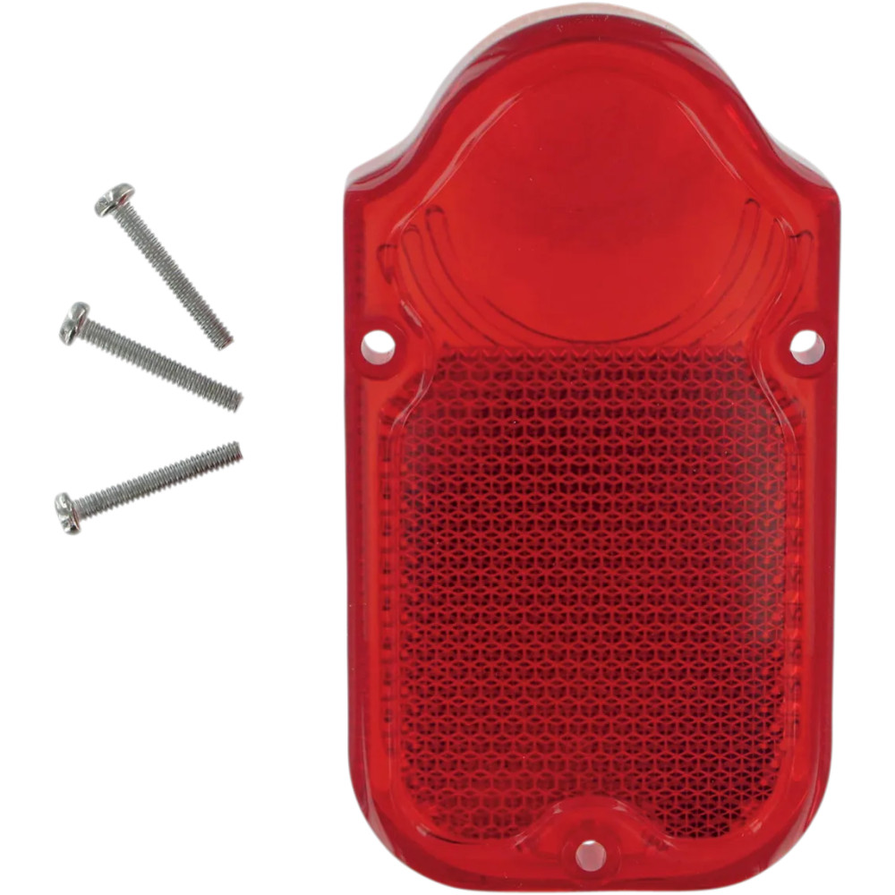 Lente de repuesto roja tipo lápida — 4-5/8" x 2-1/2"