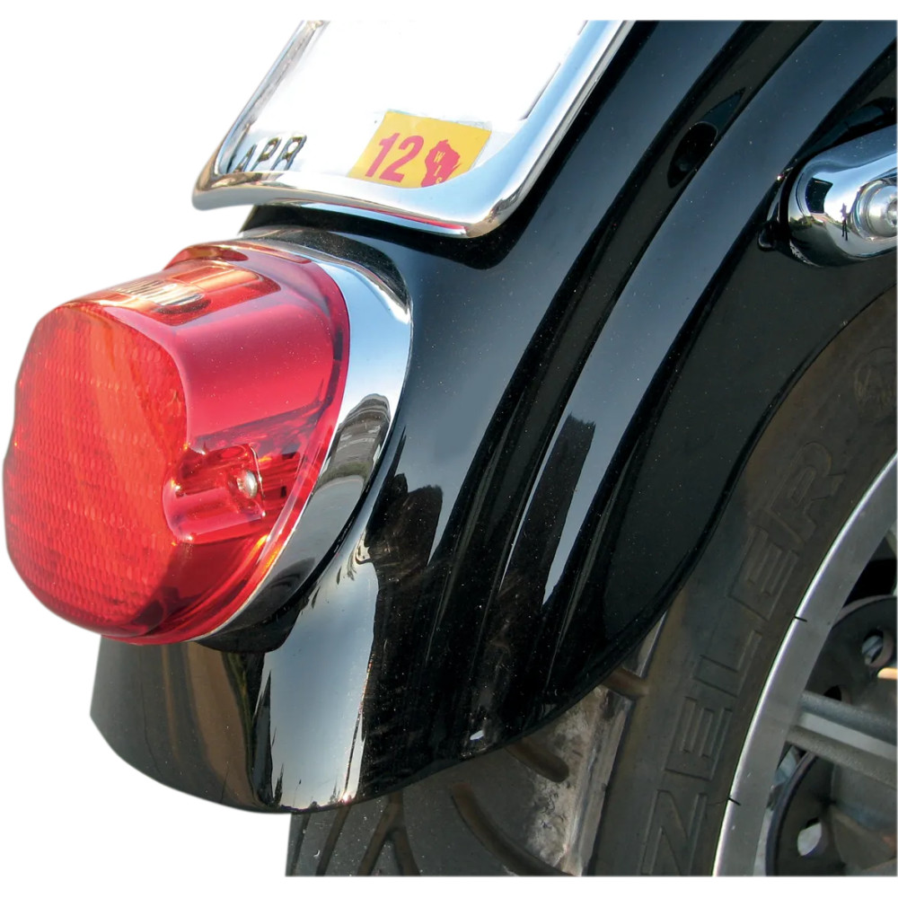 LED Low-Profile Taillight — Laydown mount, red lens, 56 LEDs