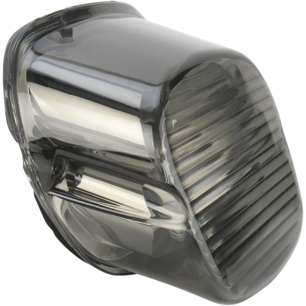 Laydown Taillight Lens with No Tag Window — Smoke, rectangular, Laydown, rear