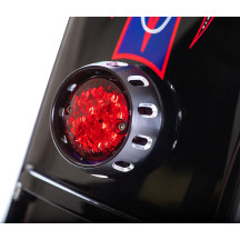 Custom Bobber Led Taillight and License Plate Mount — 12V, fits FXD and XL