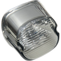 Laydown Taillight Lens with No Tag Window — Smoke, Rear, Rectangular