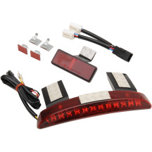 LED Running Light and Brake Light Assembly — Red, Rear, Half-Moon
