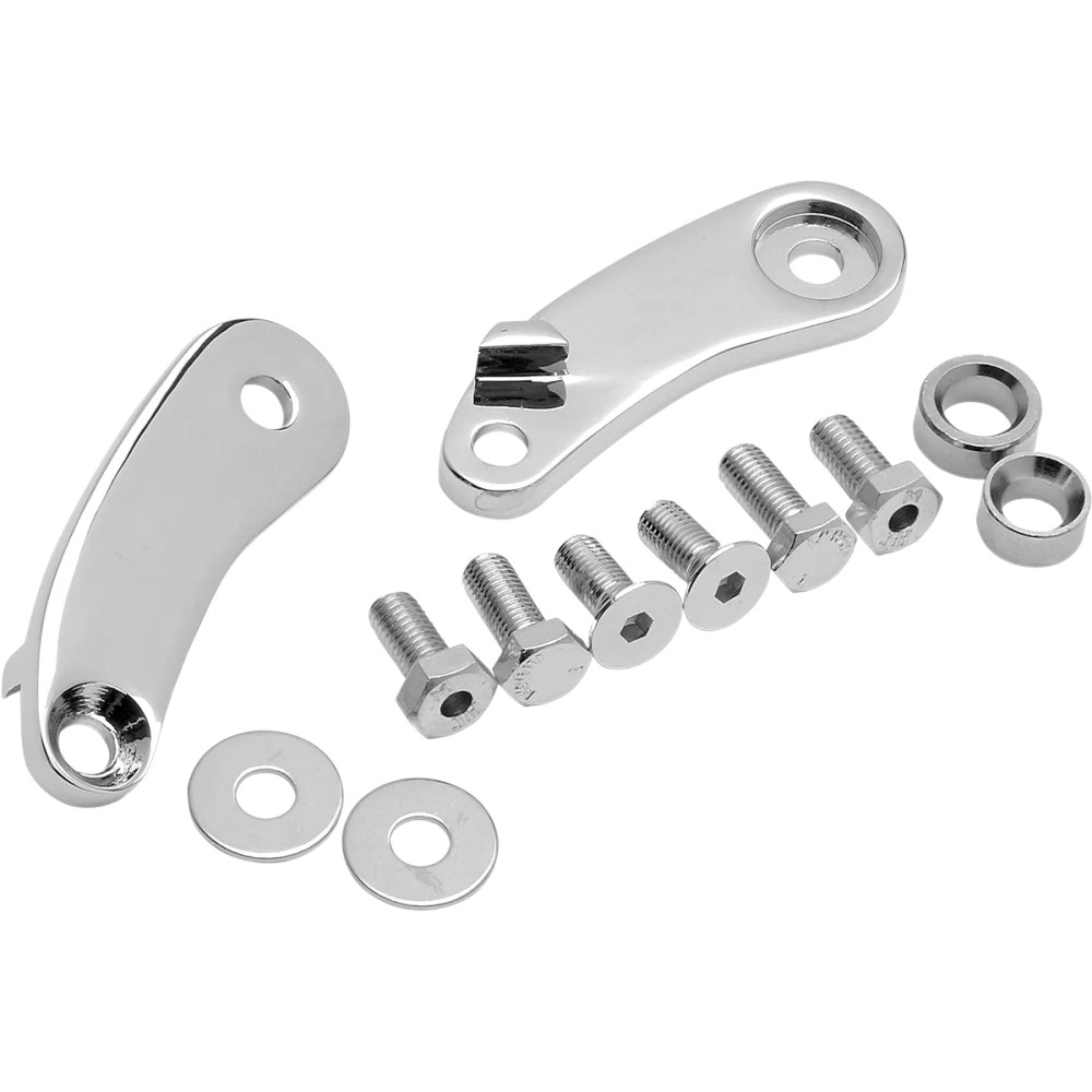 Front Turn Signal Relocation Kit — Chrome, Pair