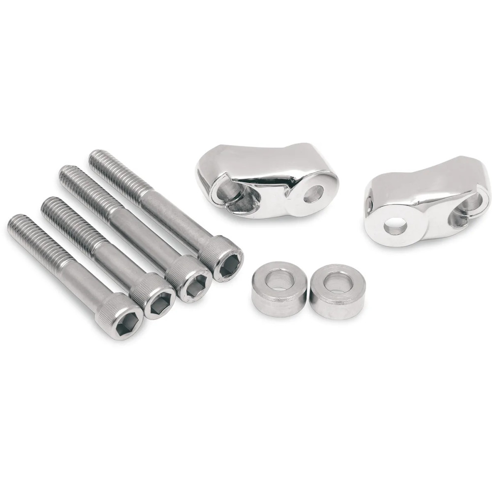 Short Turn Signal Mounts — 49 mm (1-15/16") clamp, 39 mm (1-17/32") clamp, Chrome