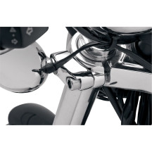 Short Turn Signal Mounts — 49 mm (1-15/16") clamp, 39 mm (1-17/32") clamp, Chrome