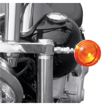 Front Turn Signal Relocation Kit — Chrome, Front