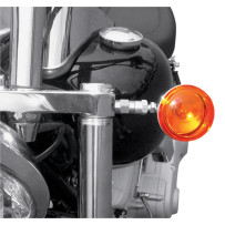 Front Turn Signal Relocation Kit — Chrome, Front