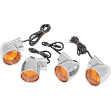 Bullet-Style Turn Signal Kit — 2-3/8" diameter, 12V