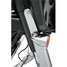 Soportes de reubicación para intermitentes — 20,5 cm × 38,1 mm, montaje delantero, cromo, Harley-Davidson®