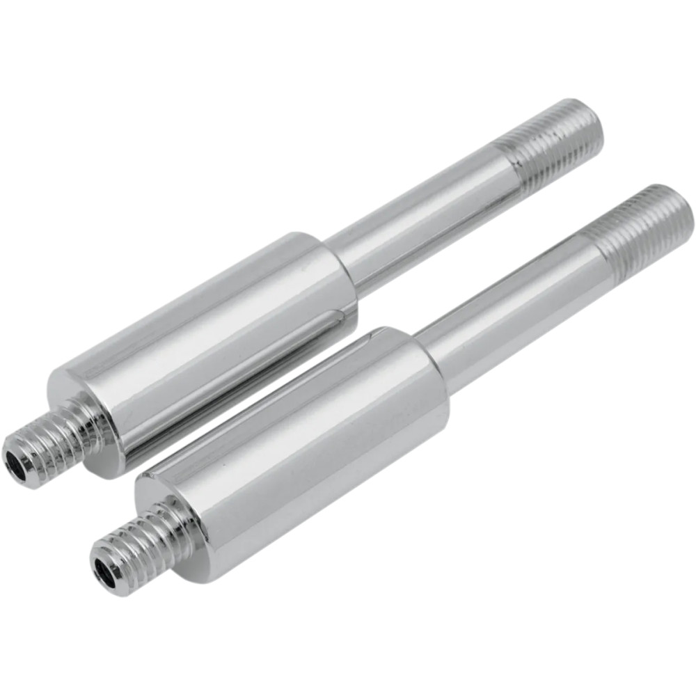 Turn Signal Mounting Studs — 3-7/8" overall, 1-1/2" spacer, Threaded 5/16-18, Chrome, Pair