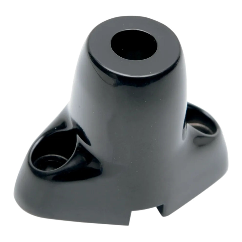 Separador para intermitente — Aluminio, montaje delantero, negro brillante