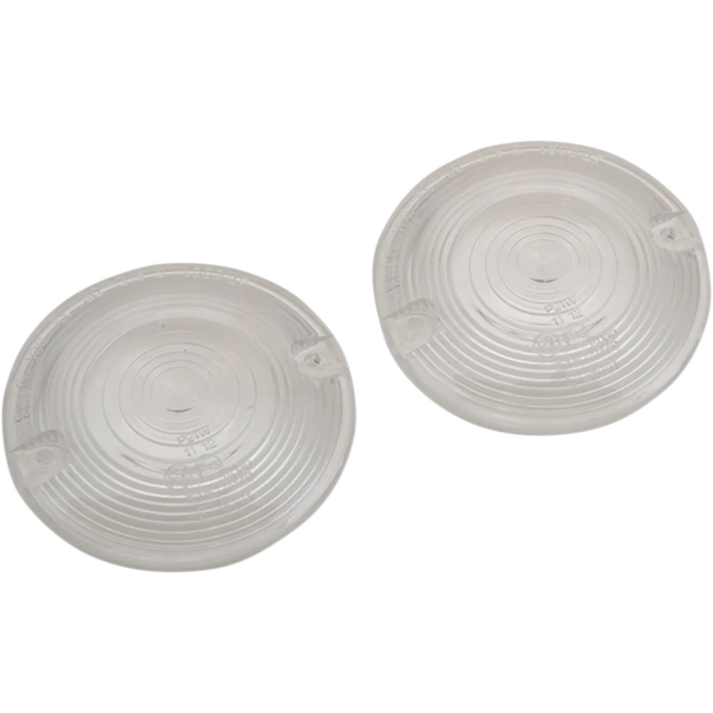 Replacement Turn Signal Lenses — Clear, Front/Rear, Pair